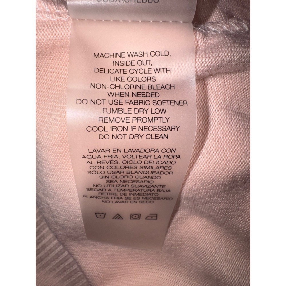 Kensie Womens Light Pink Soft Knit Pullover Hoodie Sweatshirt Size Large L - Picture 7 of 8